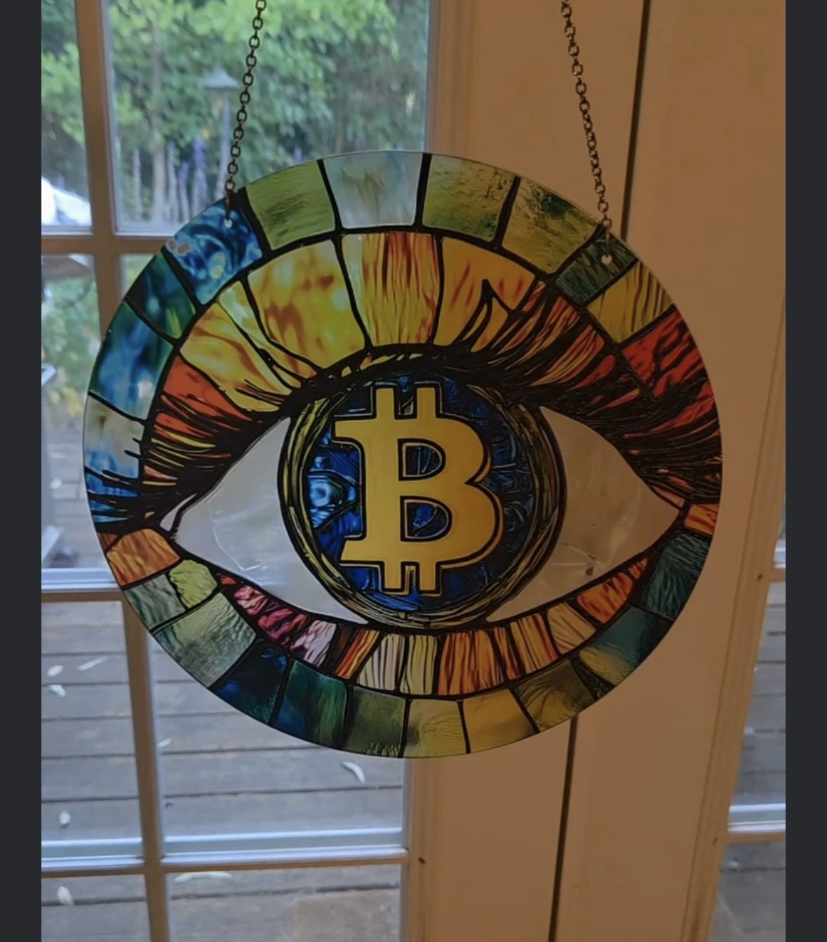 Eye On The Prize Sun Catcher- 12”